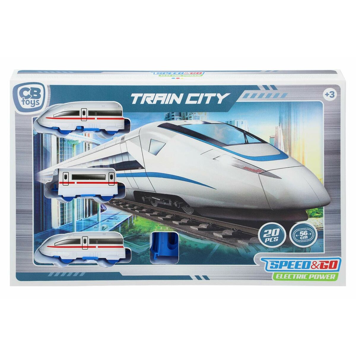 Train met circuit Speed & Go 20 Onderdelen 56 cm
